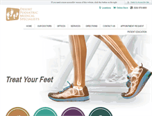 Tablet Screenshot of mytucsonpodiatrist.com